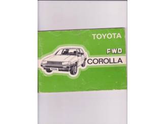 Instructieboekje Toyota Corolla FWD 1983 instructie boek