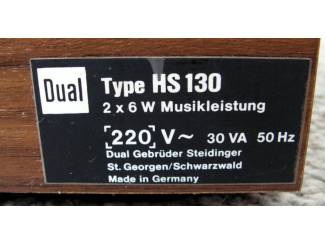 Draaitafels Dual HS130 voor revisie of onderdelen met mooie hele stofkap