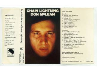 Cassettebandjes Don McLean – Chain Lightning 11 nrs cassette 1978 ZGAN