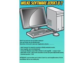 WELKE SOFTWARE ZOEKT U ?