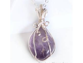 Kettinghangers Hanger met amethyst