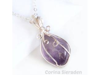 Kettinghangers Hanger met amethyst