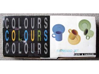 Keuken | Servies Espresso set 6 trendy espresso kop & schotel 3 Colours