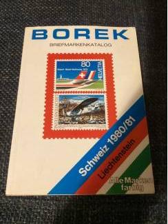 Borek briefmarkenkatalog Schweiz 1980/81 Zwitserland