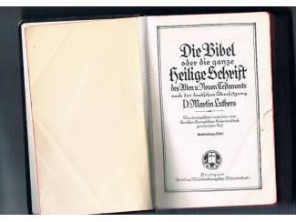 Die Bibel oder die ganze heilige  Schrift – 1935