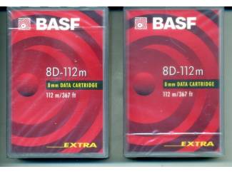 2X BASF DATA CARTRIDGE 8D-112m 8mm EXTRA NIEUW GESEALD